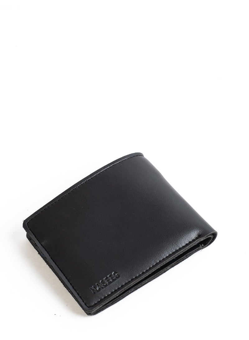 NASEEG Basic Leather Wallet From Naseeg - Black - Image 4